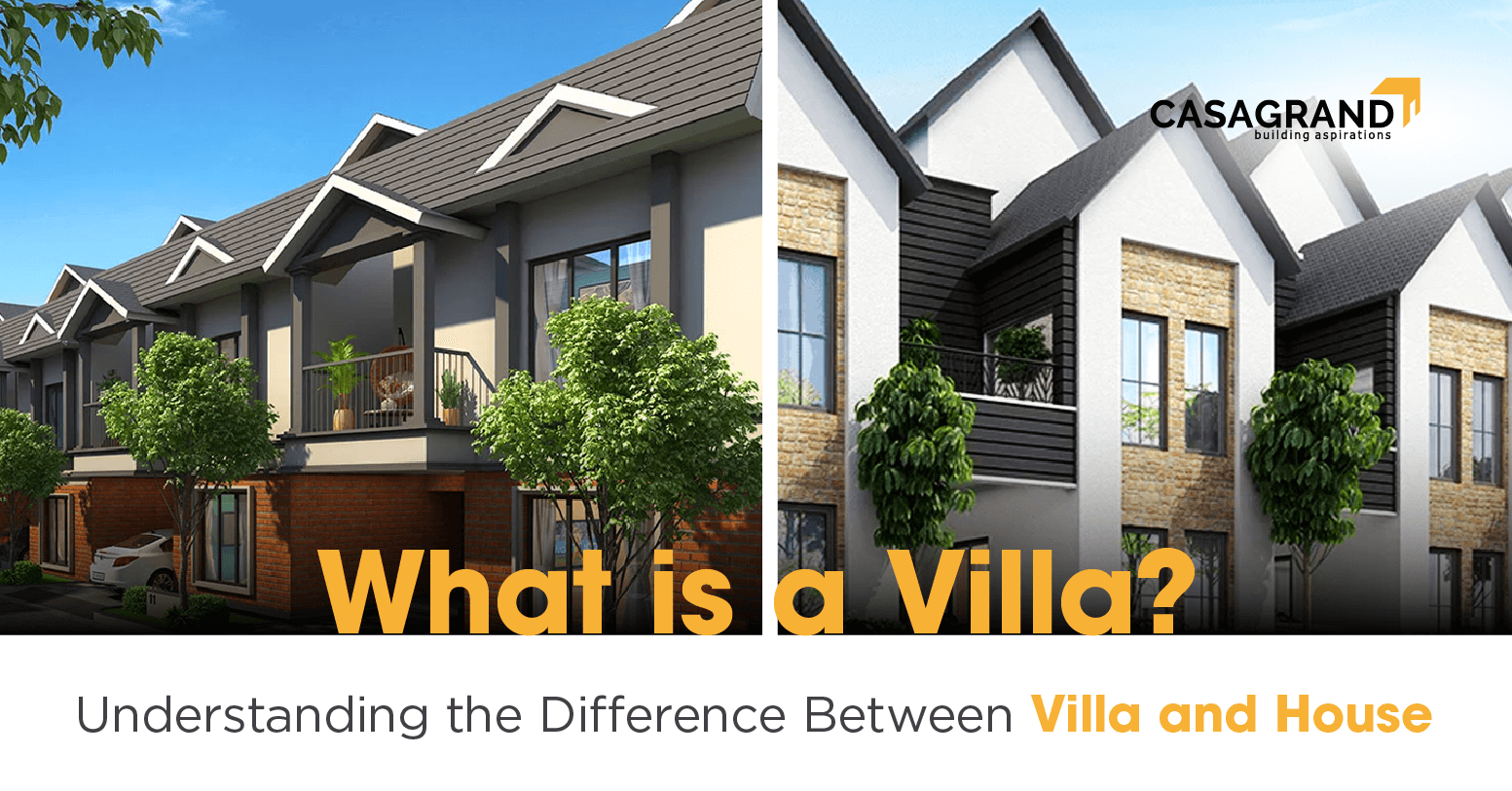 difference between villa and house