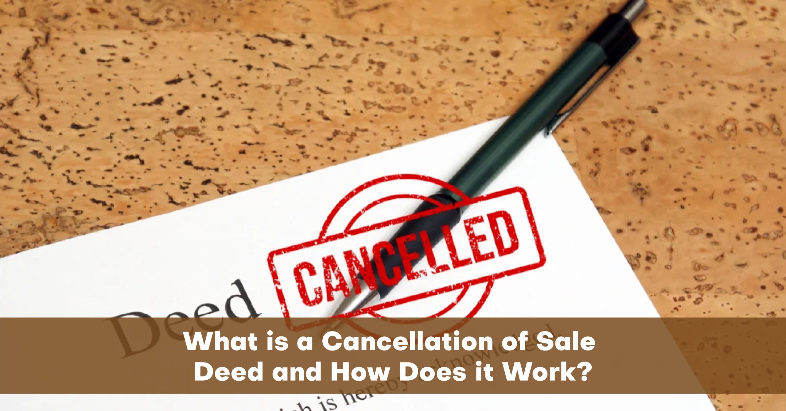 grounds for cancellation of sale deed